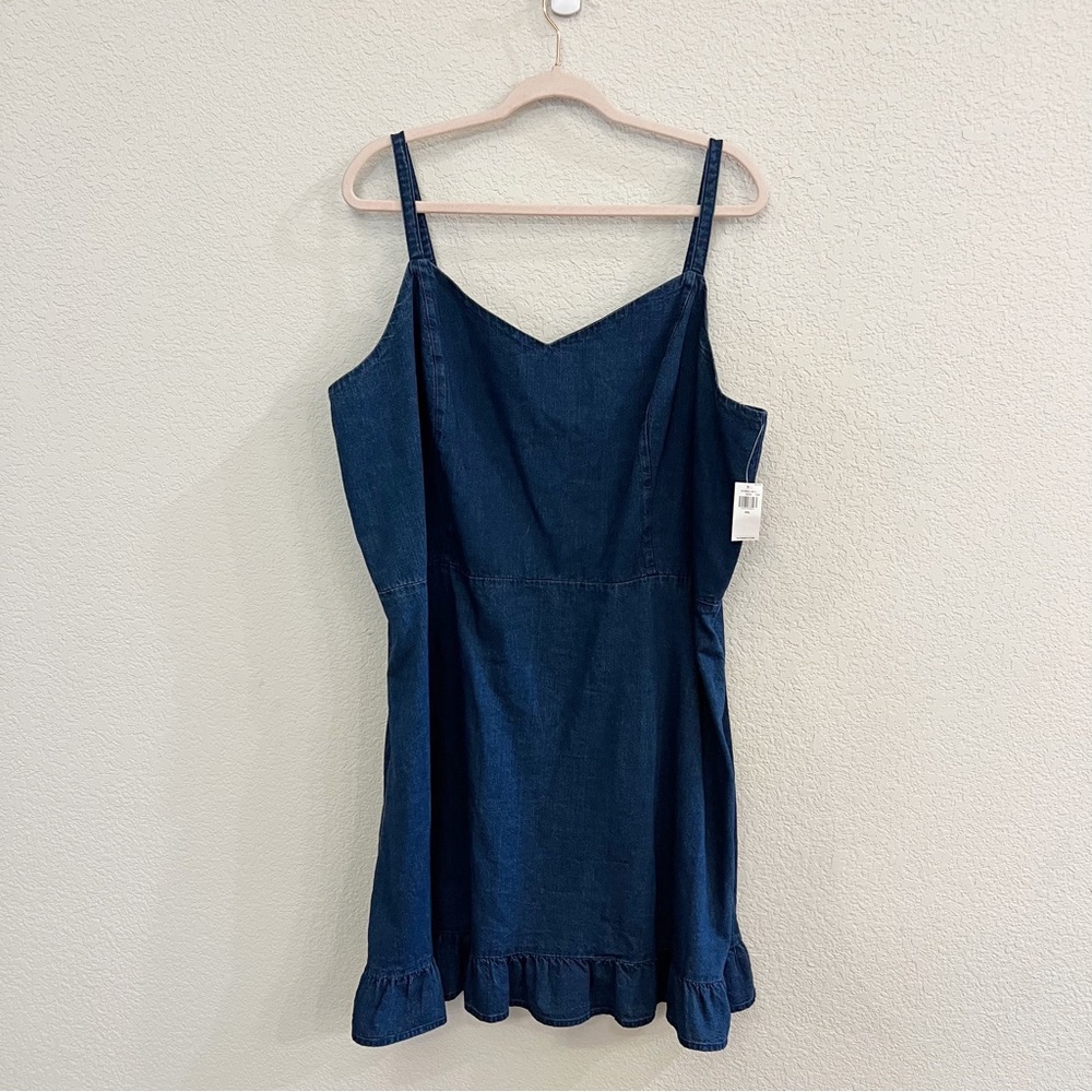 Old Navy Denim Dress With Adjustable Straps